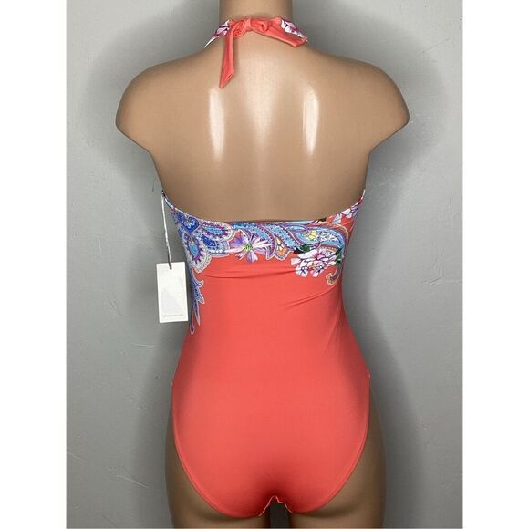 New. Johnny Was floral halter one piece swimsuit. Small. Retails $215 - Picture 4 of 13